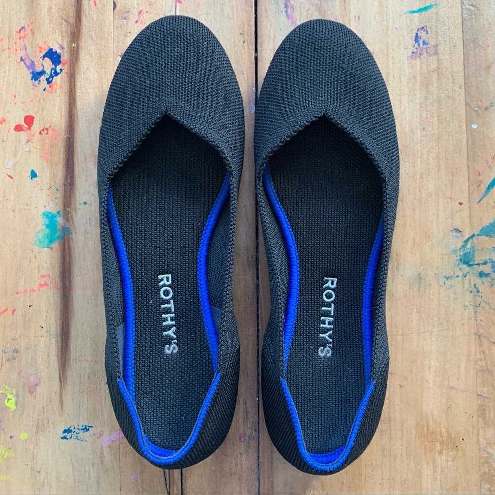 Rothy’s Black Round Toe Ballet Flats